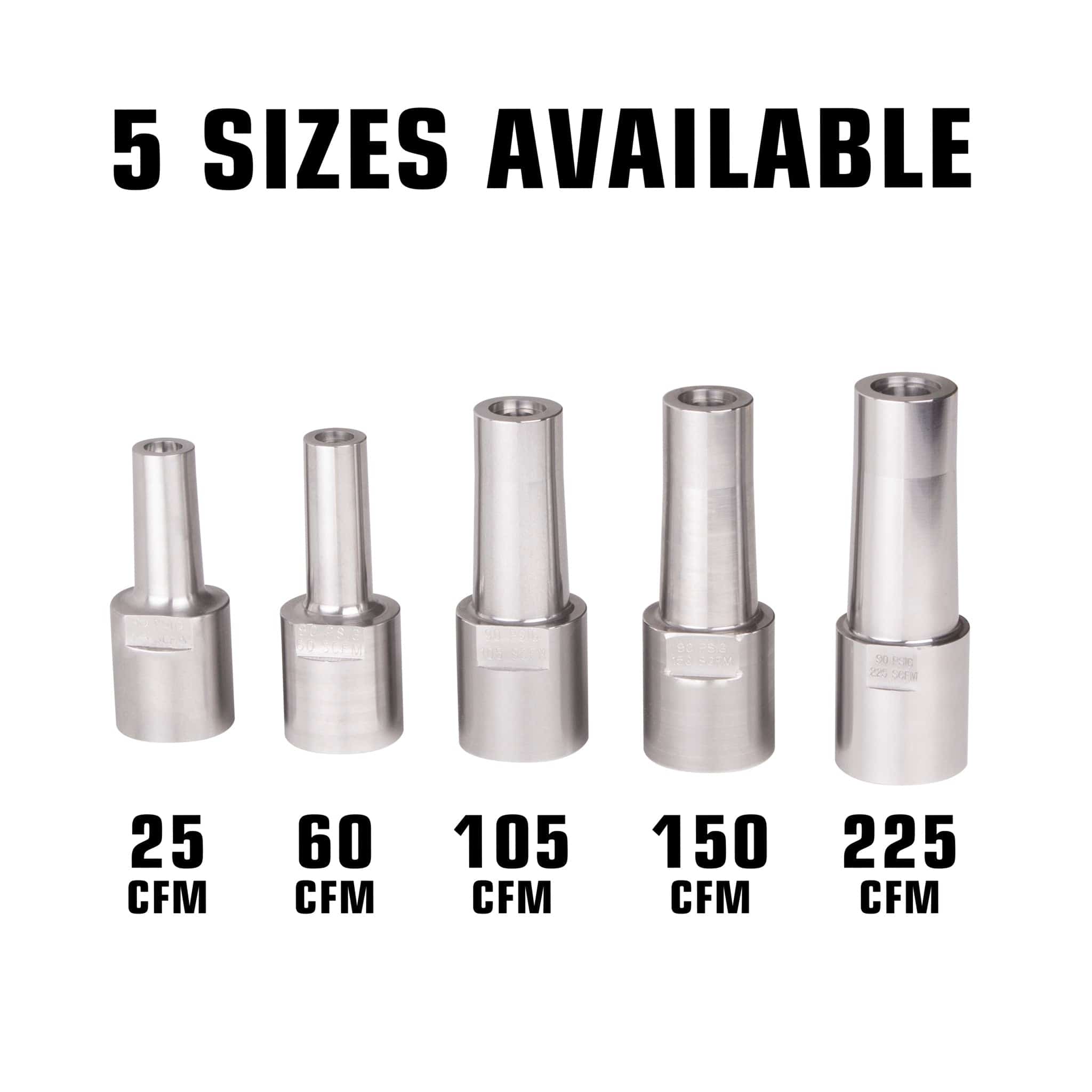 AirSpade 2000/5000 Arbor Supersonic Nozzle - 225 cfm (HT127)